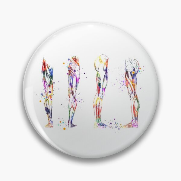 Item preview, Leg Muscles Anatomy Colorful Watercolor Gift designed and sold by LotusGifts.