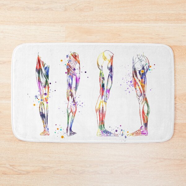 Item preview, Leg Muscles Anatomy Colorful Watercolor Gift designed and sold by LotusGifts.
