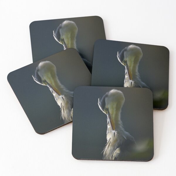 Item preview, Preening heron through the foliage designed and sold by ClaireChown.
