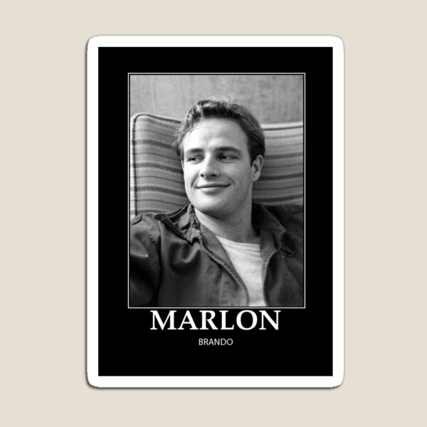 Vista previa del artículo con la obra «Marlon Brando - BW - D32», diseñado y vendido por DecoWords.