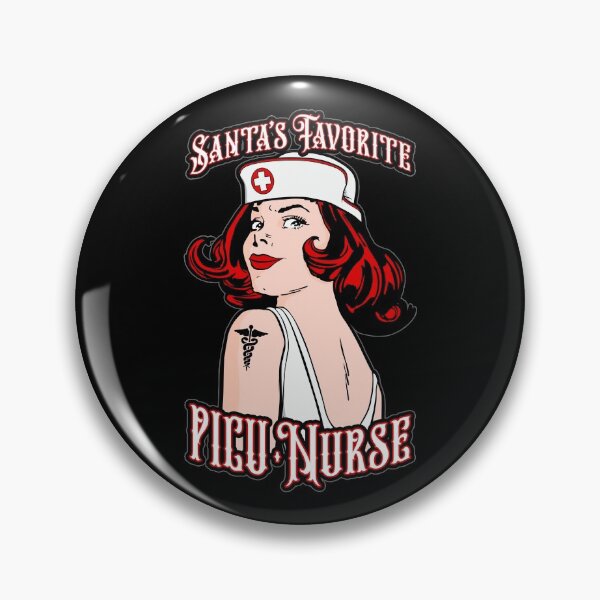 Item preview, Santas Favorite PICU Nurse Christmas Vintage Pop Art Girl designed and sold by GrandeDuc.