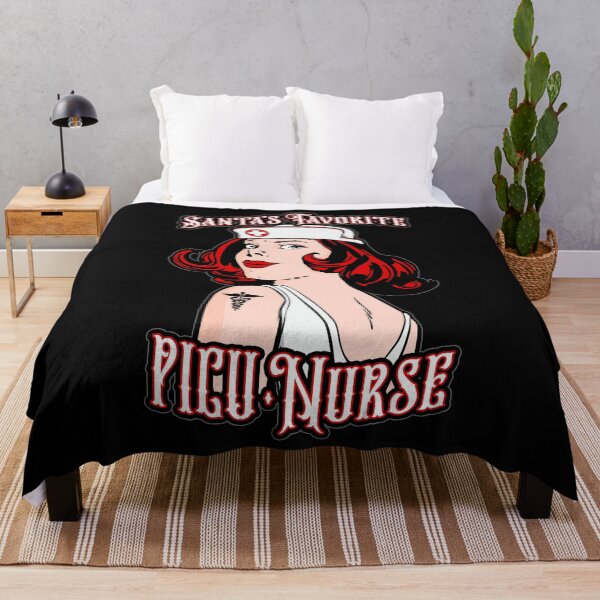Item preview, Santas Favorite PICU Nurse Christmas Vintage Pop Art Girl designed and sold by GrandeDuc.