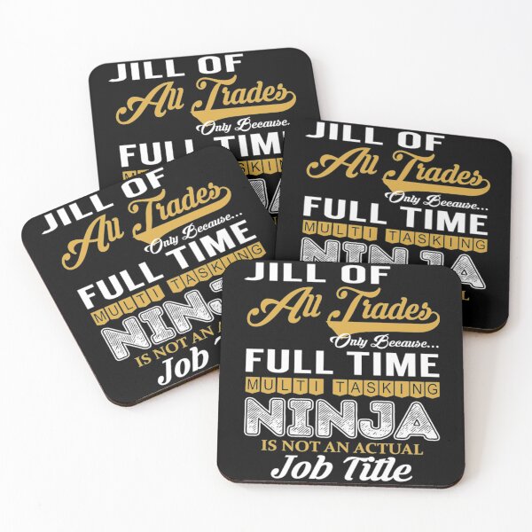 Artikelvorschau, Jill Of All Trades T-ShirtJill Of All Trades Multi Tasking NINJA entworfen und verkauft von ThirHargrave.