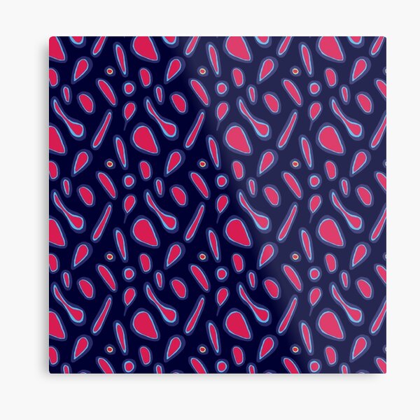 Pink Ringed Octopus - Deep Sea Skins Metal Print