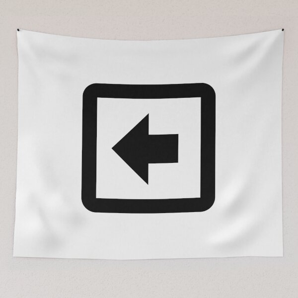 Item preview, MDI Arrow-Left-Bold-Box-Outline designed and sold by GnarlyFurtardo.