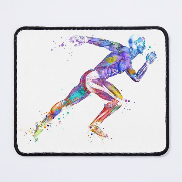 Item preview, Anatomy Runner Watercolor Sports Gift designed and sold by LotusGifts.
