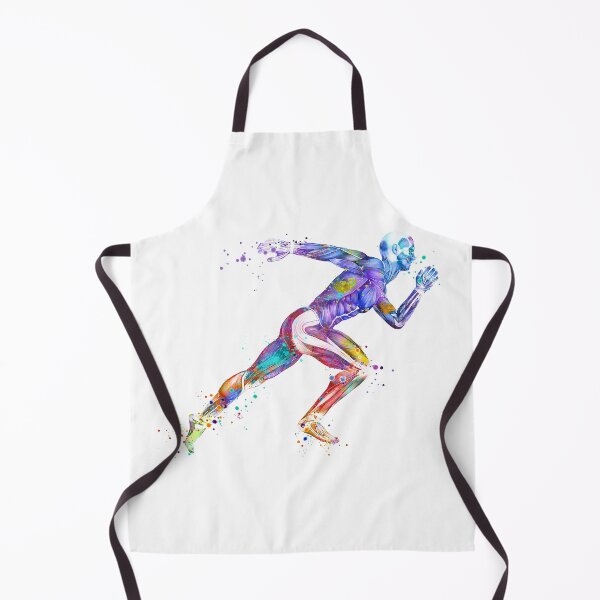 Item preview, Anatomy Runner Watercolor Sports Gift designed and sold by LotusGifts.