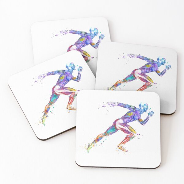 Item preview, Anatomy Runner Watercolor Sports Gift designed and sold by LotusGifts.
