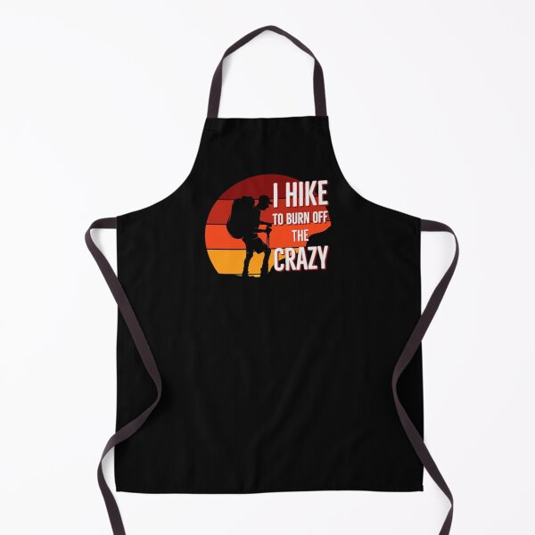 Item preview, I Hike To Burn Off The Crazy Retro Striped Sunset designed and sold by Zurickdesigns.