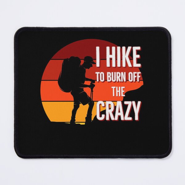 Artikelvorschau, I Hike To Burn Off The Crazy Retro Striped Sunset entworfen und verkauft von Zurickdesigns.