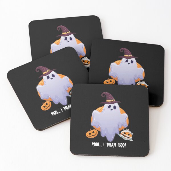 Aperçu de l'œuvre t-shirt d'halloween drôle moo je veux dire boo créée et vendue par JustBeReale.