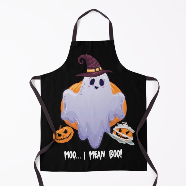 Aperçu de l'œuvre t-shirt d'halloween drôle moo je veux dire boo créée et vendue par JustBeReale.