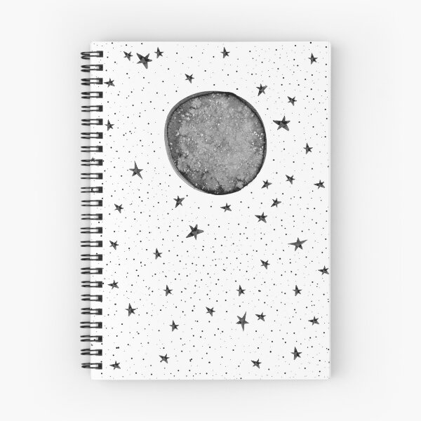 Artikelvorschau, Aquarell Mond und Sterne entworfen und verkauft von ABCco.