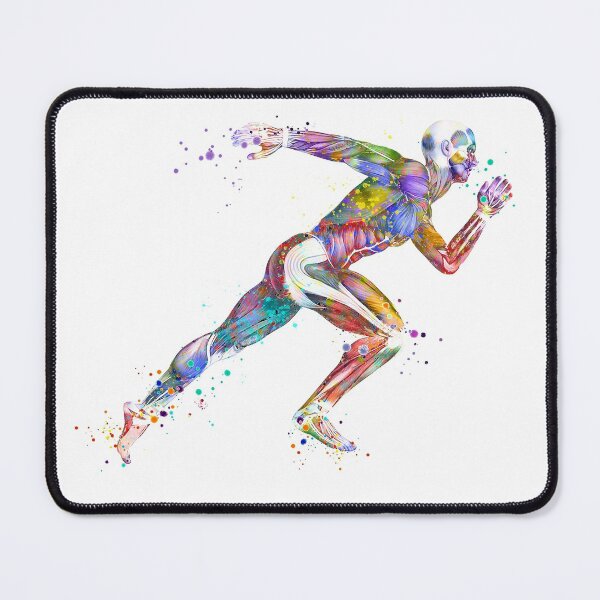 Item preview, Runner Muscles Colorful Sprinter Watercolor designed and sold by LotusGifts.