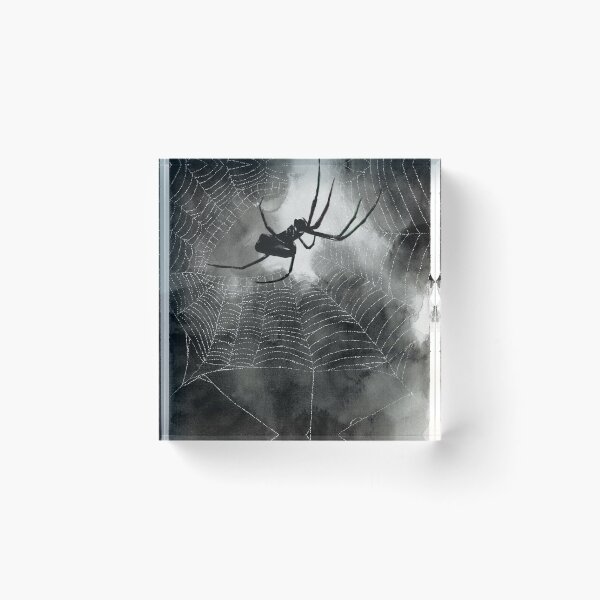 Item preview, Spider in spider web designed and sold by TwoFullMoonsArt.