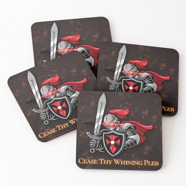 Item preview, Cease Thy Whining Pleb Funny Knight Meme designed and sold by ExplodingTrends.