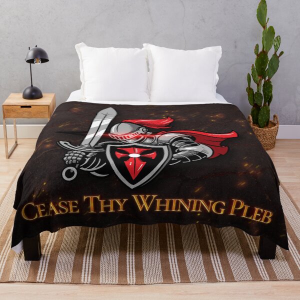 Item preview, Cease Thy Whining Pleb Funny Knight Meme designed and sold by ExplodingTrends.