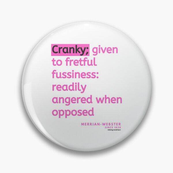 Item preview, Definition of Cranky designed and sold by giddygoldfinch.