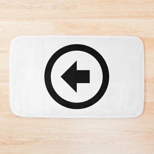 Item preview, MDI Arrow-Left-Bold-Circle-Outline designed and sold by GnarlyFurtardo.
