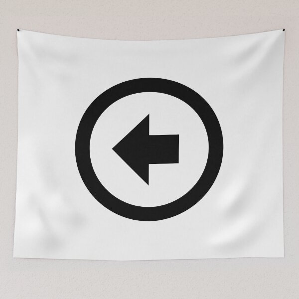Item preview, MDI Arrow-Left-Bold-Circle-Outline designed and sold by GnarlyFurtardo.