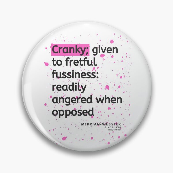 Item preview, Definition of Cranky designed and sold by giddygoldfinch.
