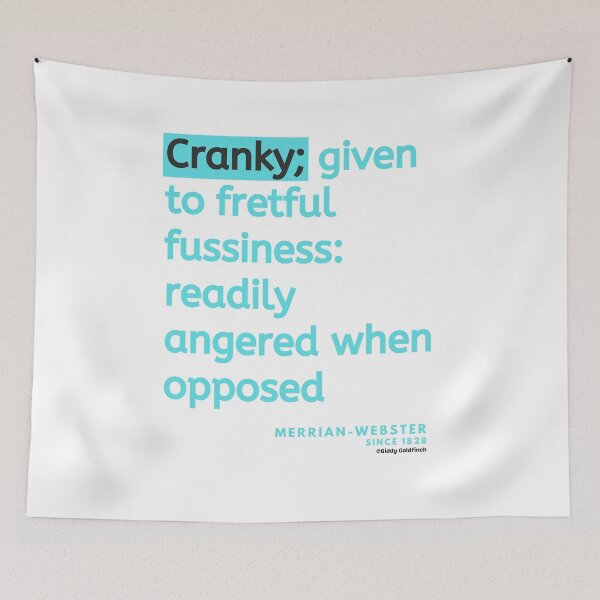 Item preview, Definition of Cranky designed and sold by giddygoldfinch.