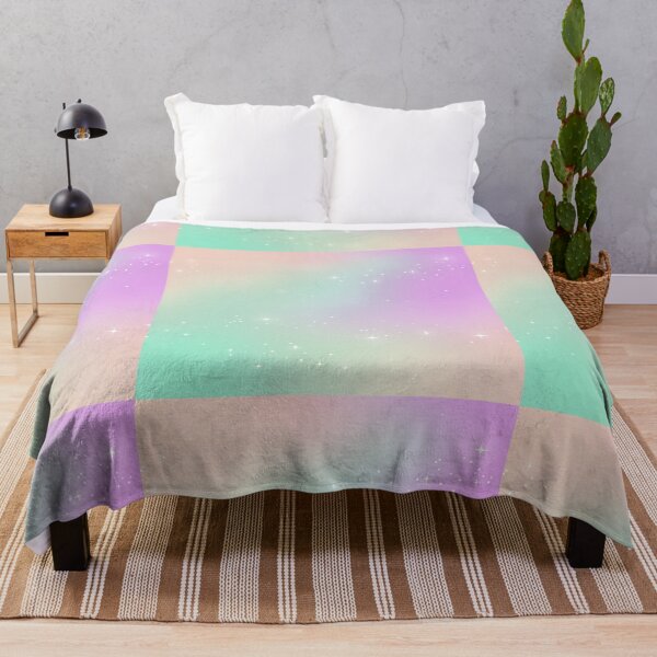 Item preview, Sparkly stars on a pink, orange, and green pastel rainbow background designed and sold by AnnieHochmann.