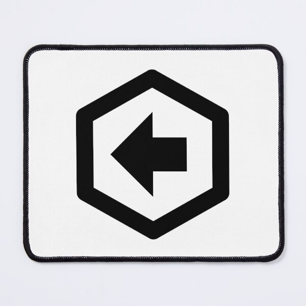 Item preview, MDI Arrow-Left-Bold-Hexagon-Outline designed and sold by GnarlyFurtardo.