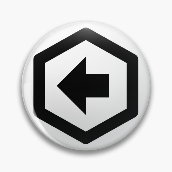 Item preview, MDI Arrow-Left-Bold-Hexagon-Outline designed and sold by GnarlyFurtardo.