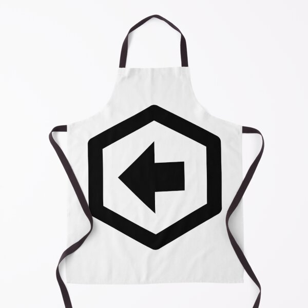 Item preview, MDI Arrow-Left-Bold-Hexagon-Outline designed and sold by GnarlyFurtardo.