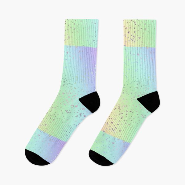 Item preview, Sparkly stars on a pastel rainbow background designed and sold by AnnieHochmann.