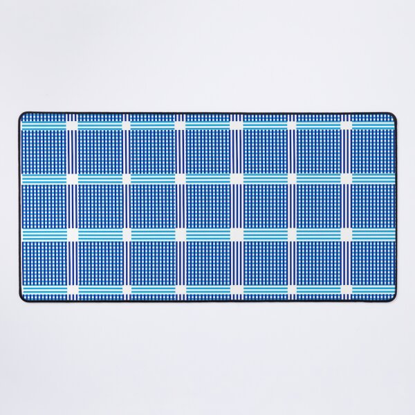 Item preview, Criss Cross Wide Line Pattern in Alternating Shades of Blue designed and sold by Neil Feigeles.