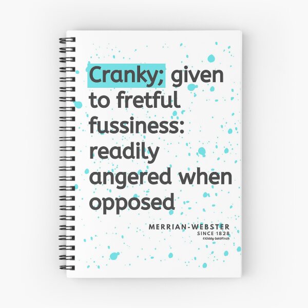 Item preview, Definition of Cranky designed and sold by giddygoldfinch.