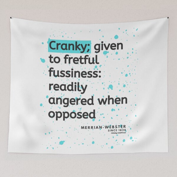 Item preview, Definition of Cranky designed and sold by giddygoldfinch.