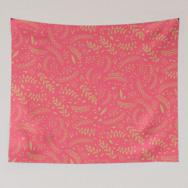 Item preview,  Leaves Abstract Pattern Yellow Mustard and Red designed and sold by AsinusAS.