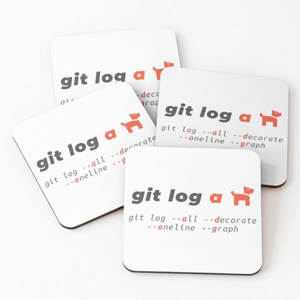 Item preview, Git - Beautiful Log - git log a dog command designed and sold by Mechashadow.