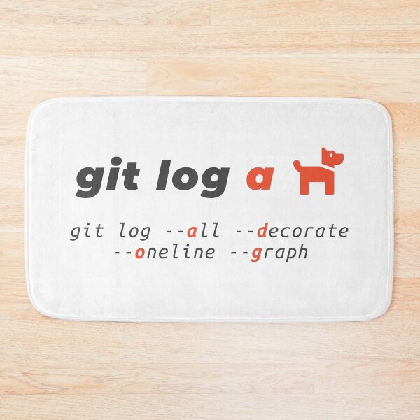 Item preview, Git - Beautiful Log - git log a dog command designed and sold by Mechashadow.