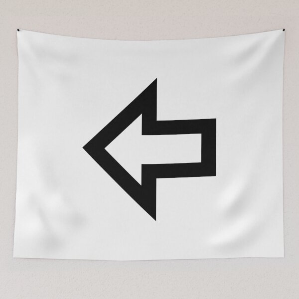 Item preview, MDI Arrow-Left-Bold-Outline designed and sold by GnarlyFurtardo.