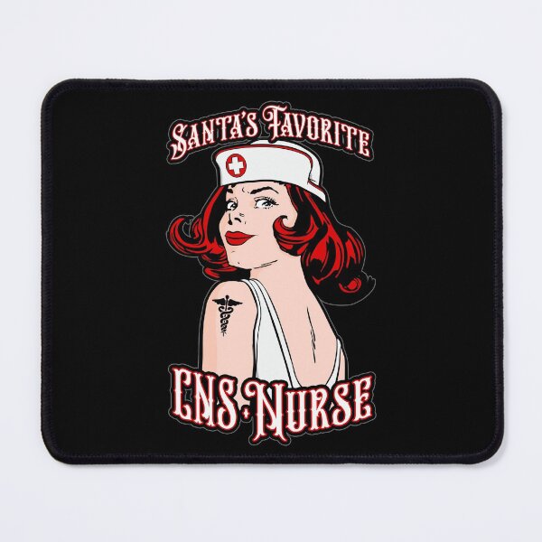 Item preview, Santas Favorite CNS Nurse Christmas Vintage Pop Art Girl designed and sold by GrandeDuc.
