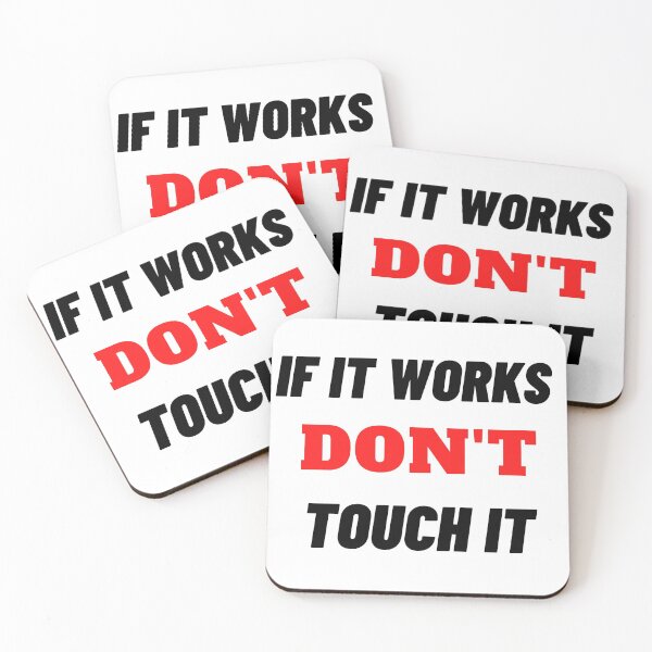 Item preview, If it works, DON'T touch it | Programmer T-shirt designed and sold by Ace2ooo.