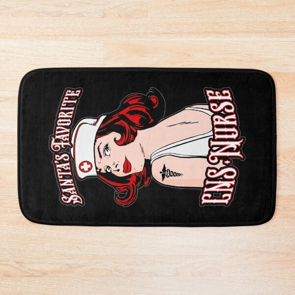 Item preview, Santas Favorite CNS Nurse Christmas Vintage Pop Art Girl designed and sold by GrandeDuc.