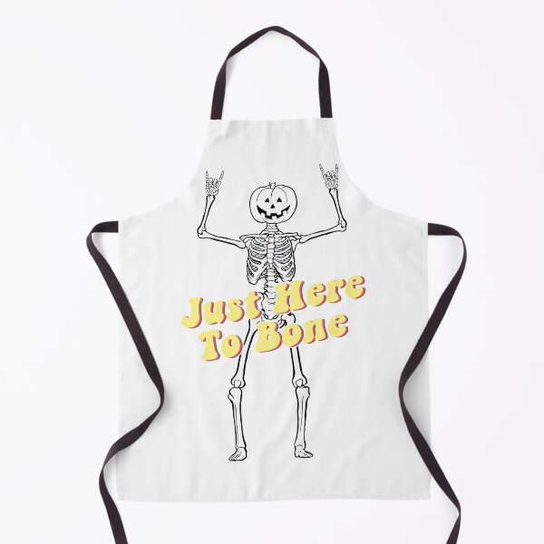 Item preview, Funny Skeleton Pumpkin Head Just Here To Bone designed and sold by THEMADBRUSH.