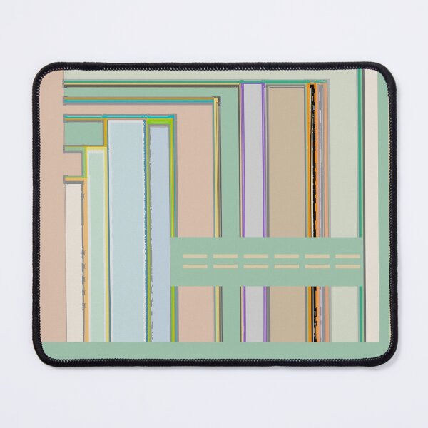 Item preview, Circuit Board Blips graphic design in tan terra cotta blue green designed and sold by djrunnels.