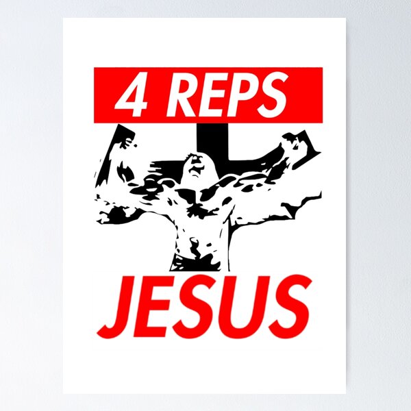 Jesus CrossFit Sticker for Sale by overwithdrawn