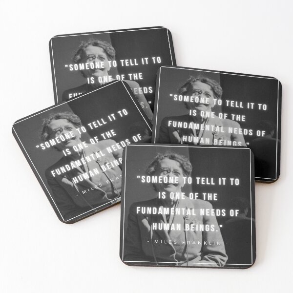 Item preview, Someone to tell it to is one of the fundamental needs of human beings | Miles Franklin designed and sold by iwaya-bazaar.