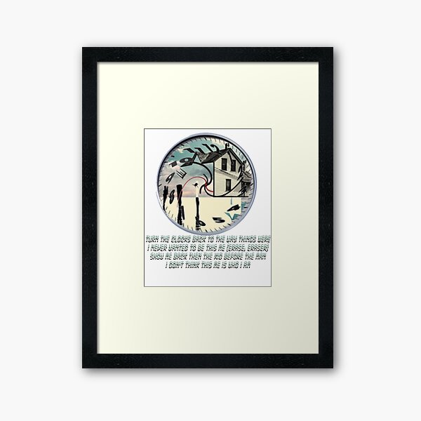 "Coheed and Cambria Eraser lyrics Design" Framed Art Print for Sale by