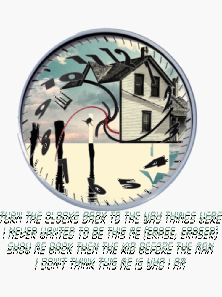 "Coheed and Cambria Eraser lyrics Design" Sticker for Sale by