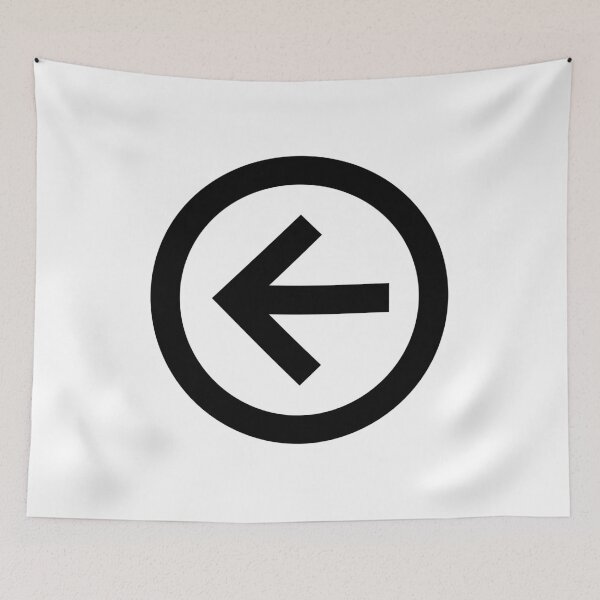 Item preview, MDI Arrow-Left-Circle-Outline designed and sold by GnarlyFurtardo.