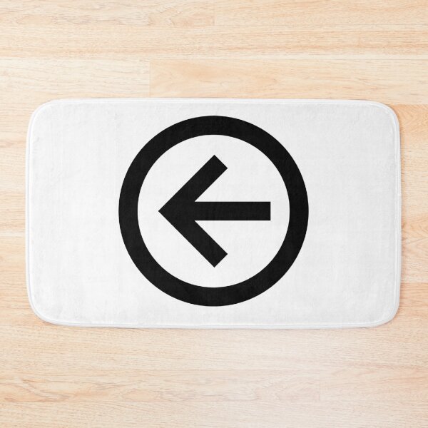 Item preview, MDI Arrow-Left-Circle-Outline designed and sold by GnarlyFurtardo.