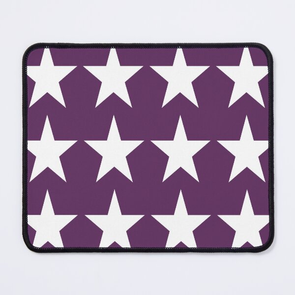 Item preview, Large WHITE and AUBERGINE PURPLE STARS designed and sold by RachelMacht.